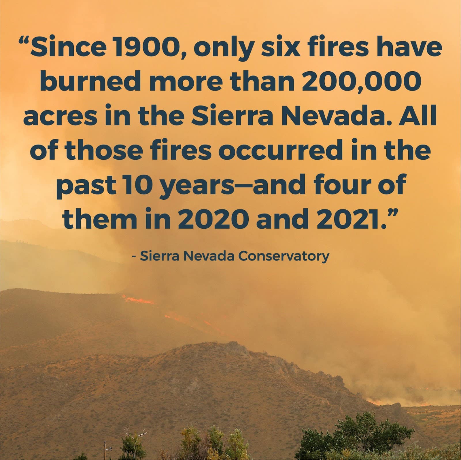 Wildfire size and rate of occurrence are increasing. Graphic.